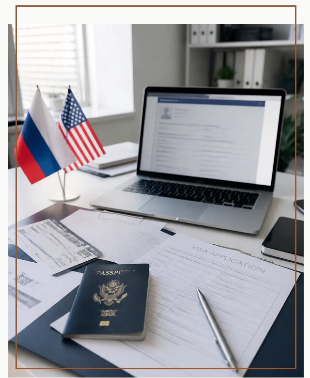 Оформление визы в США для туристов и бизнеса в Коркине