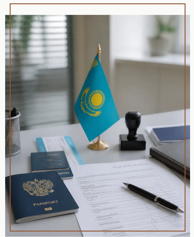 Оформление визы в Казахстан для поездки и работы в Коркине