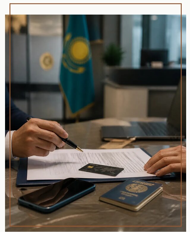 Открытие счета и банковской карты в Казахстане в Коркине